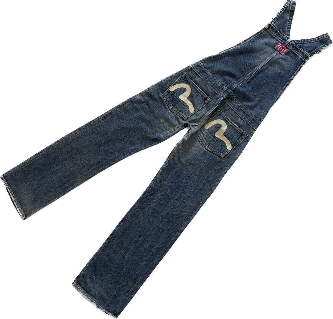 evisu donna　オールインワン　サロペット　デニム　カモメ　インディゴ