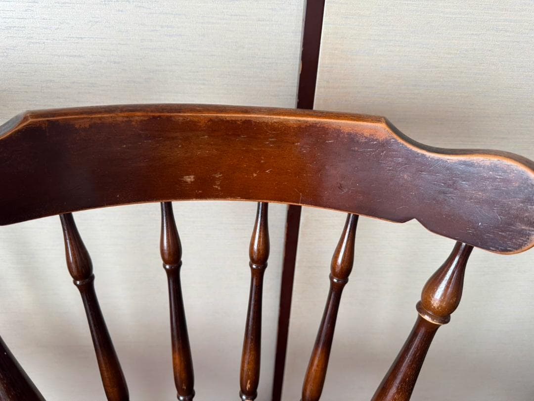 【今週末まで出品】飛騨家具　キツツキマーク　ダイニングチェア　ウィンザーチェア