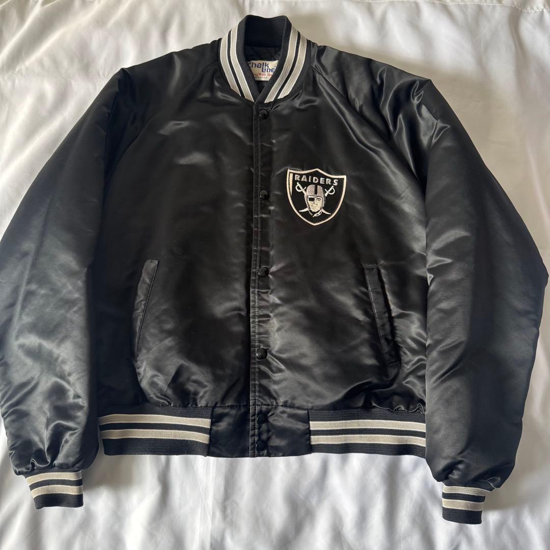 古着 RAIDERS ChalkLine スタジャン レイダース FJチャンネル