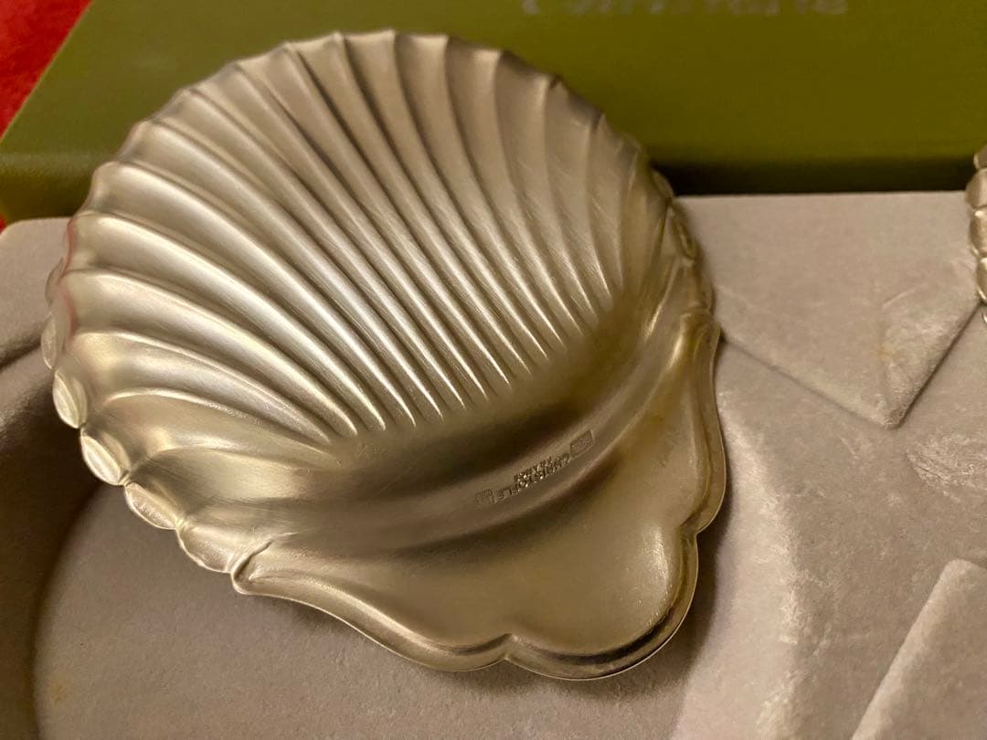 【未使用品並極美品☆レアアイテム☆】クリストフル コキーユ ミニプレート ペア