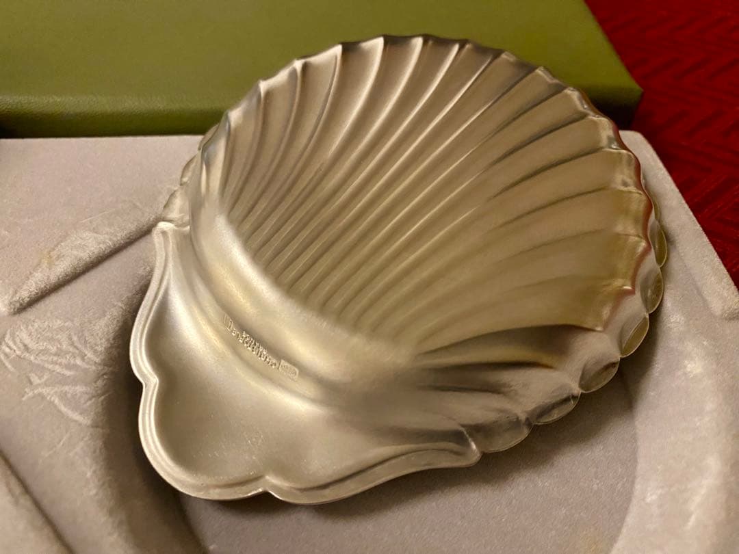 【未使用品並極美品☆レアアイテム☆】クリストフル コキーユ ミニプレート ペア