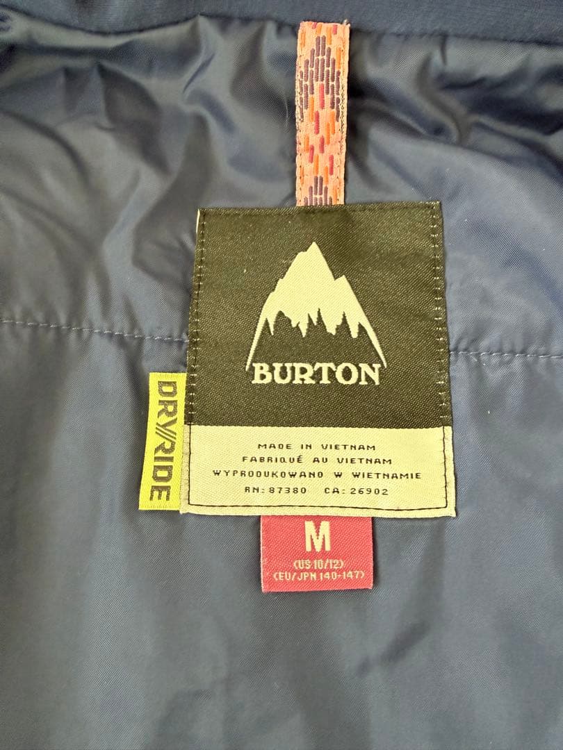 Burton スノーボードウェアセットアップ ネイビー/ピンク子供用　ジュニア