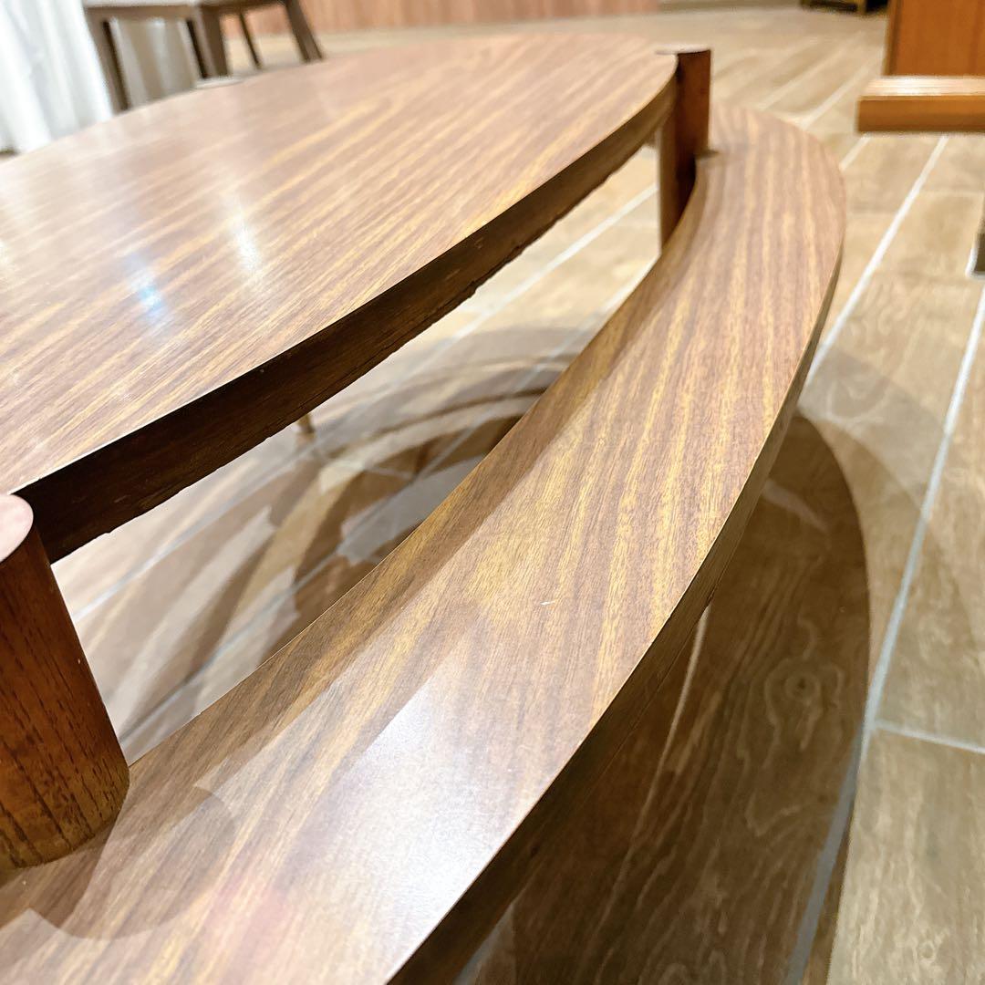 さば様 アメーバ型 二段式 カフェテーブル ミッドセンチュリー 1950