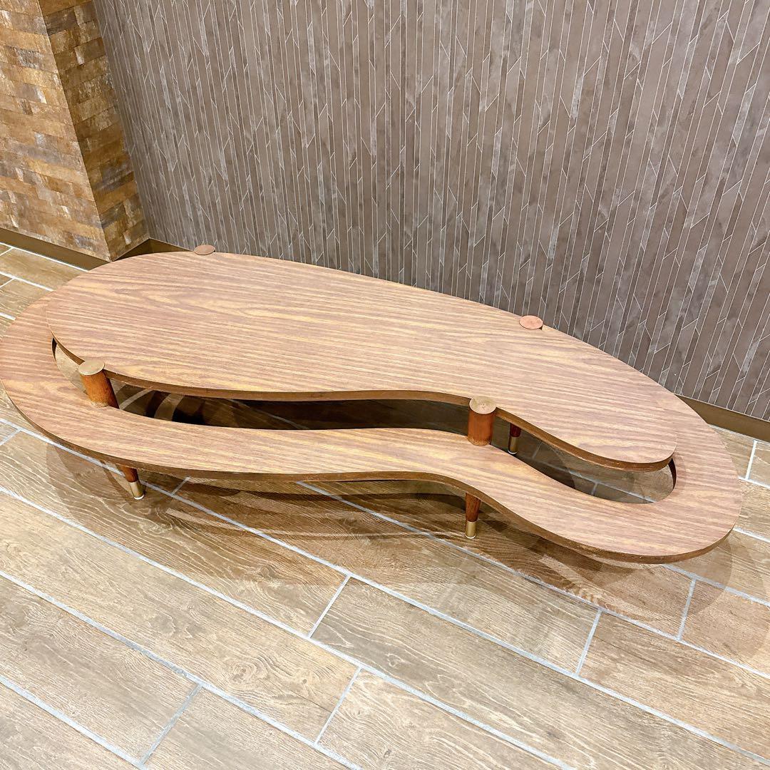 さば様 アメーバ型 二段式 カフェテーブル ミッドセンチュリー 1950