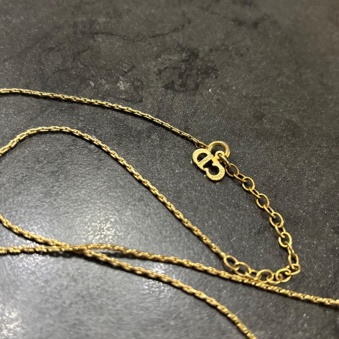 美品　クリスチャンディオール　ゴールド　ネックレス　CDロゴ