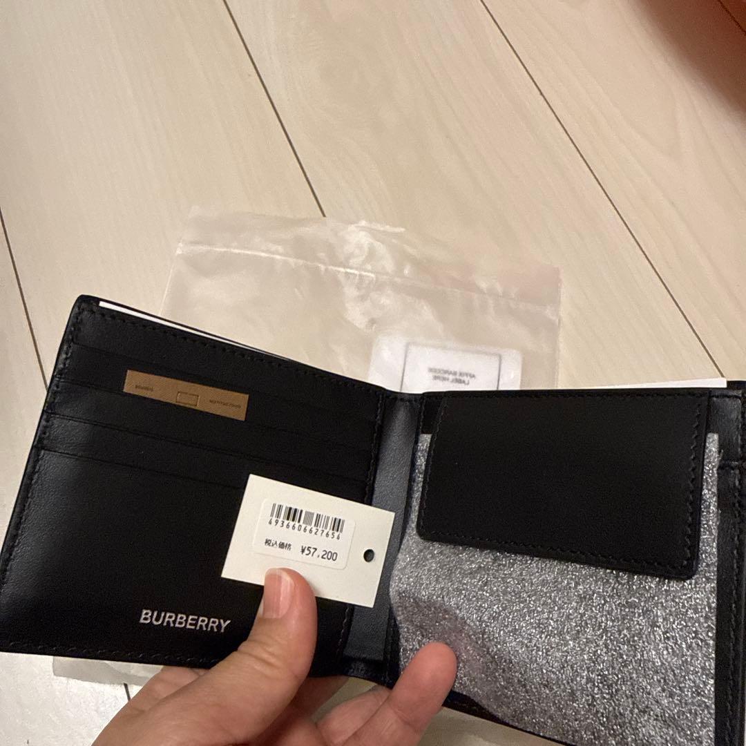 BURBERRY 二つ折り財布 ベージュ チェック柄