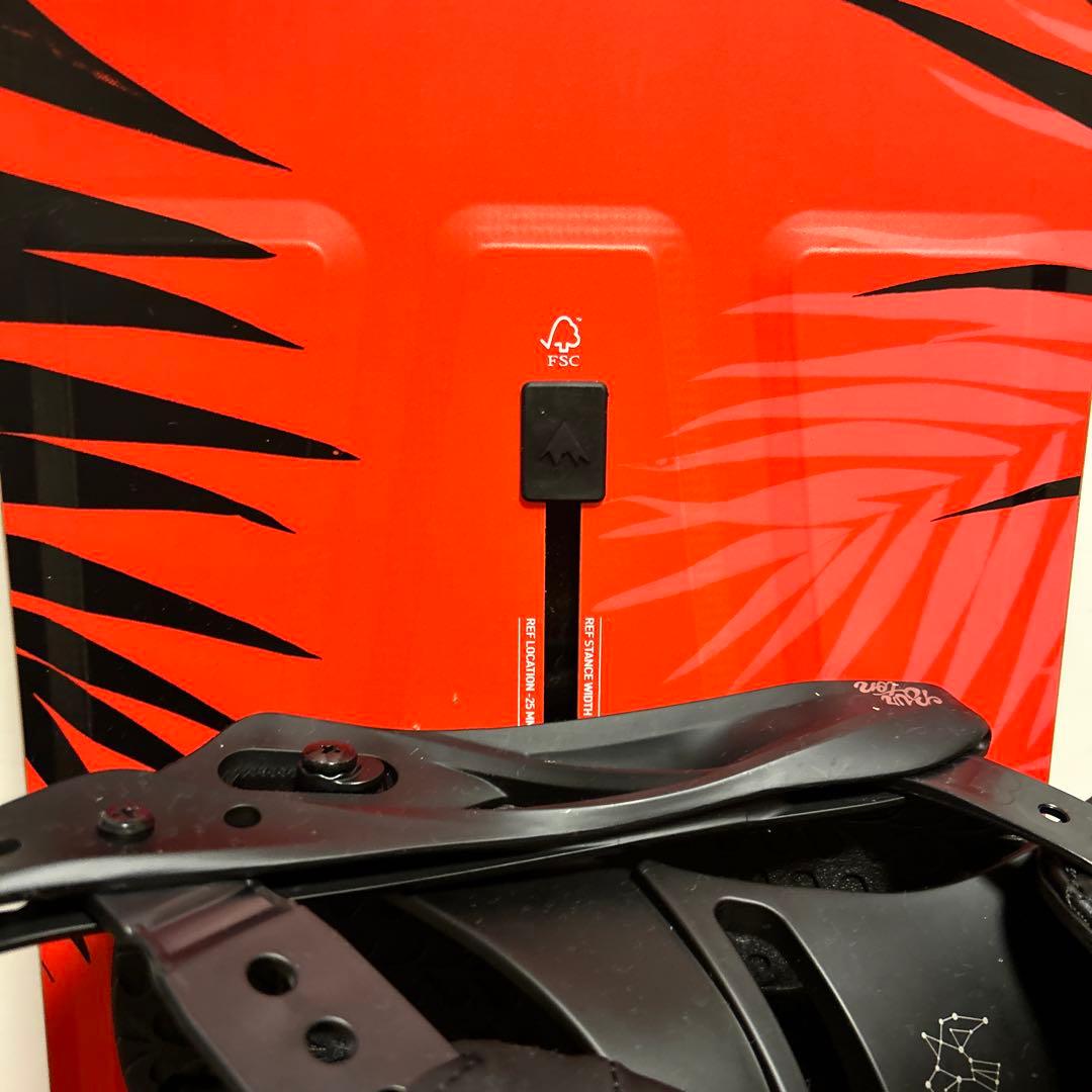 バートンスノーボードセット　ヴィンデング、ケース付き