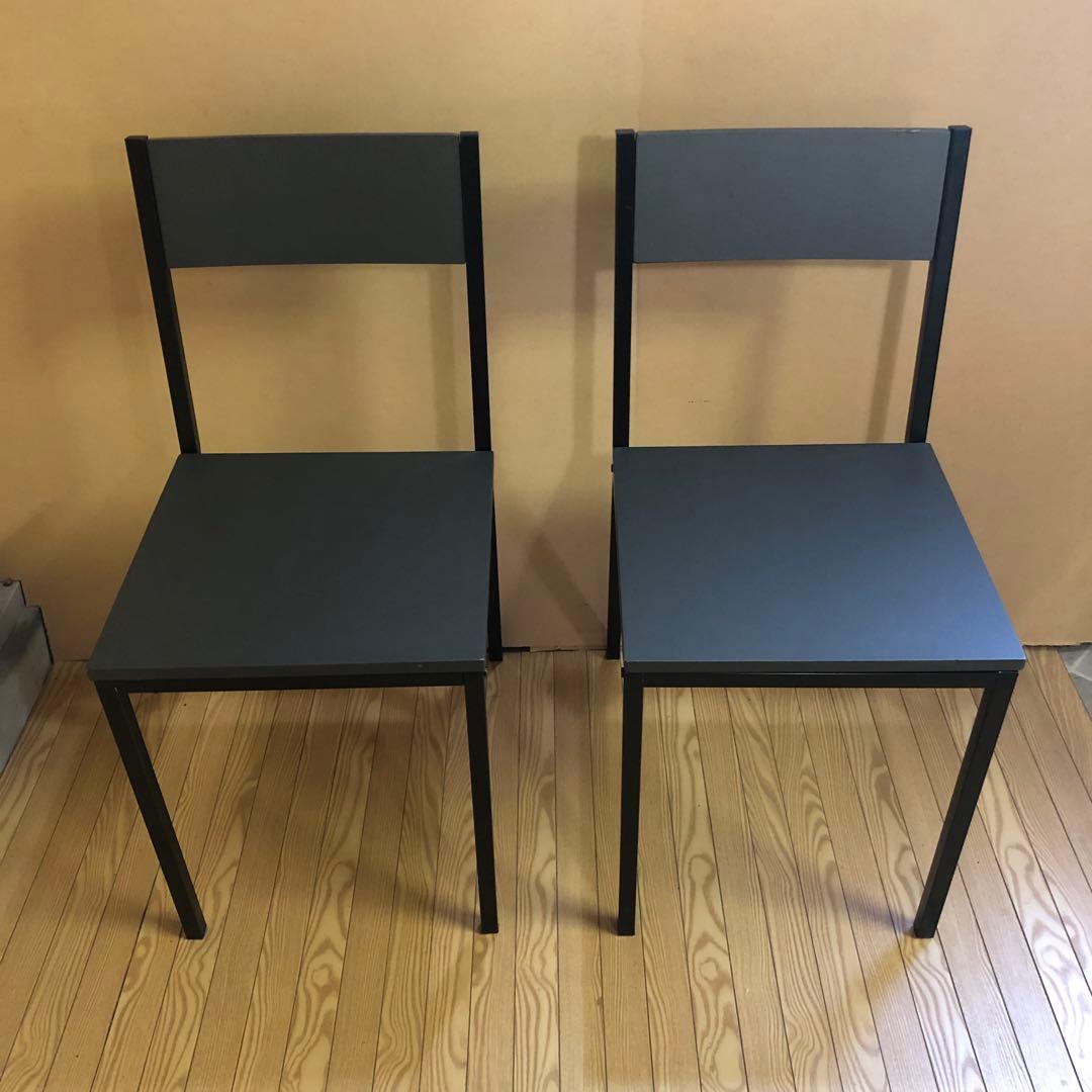 LOWYA ロウヤ　グレイブル　テーブルと椅子二脚のセット