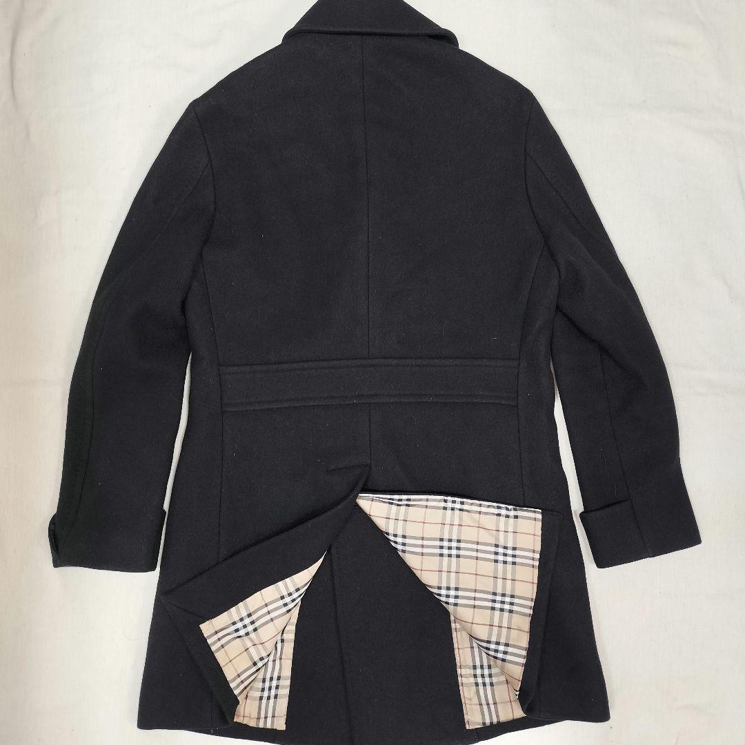 BURBERRY ブラックレーベル ノバチェック 銀ボタン コート　アンゴラ