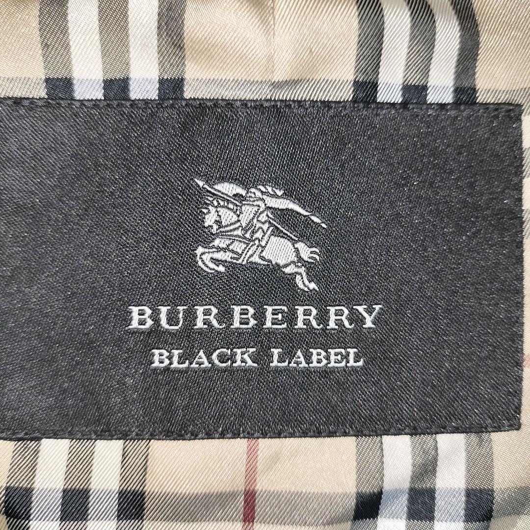 BURBERRY ブラックレーベル ノバチェック 銀ボタン コート　アンゴラ
