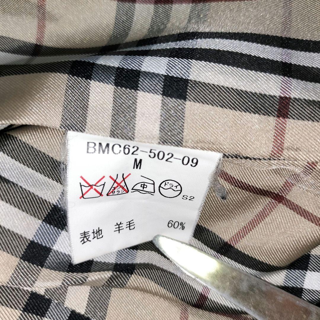 BURBERRY ブラックレーベル ノバチェック 銀ボタン コート　アンゴラ