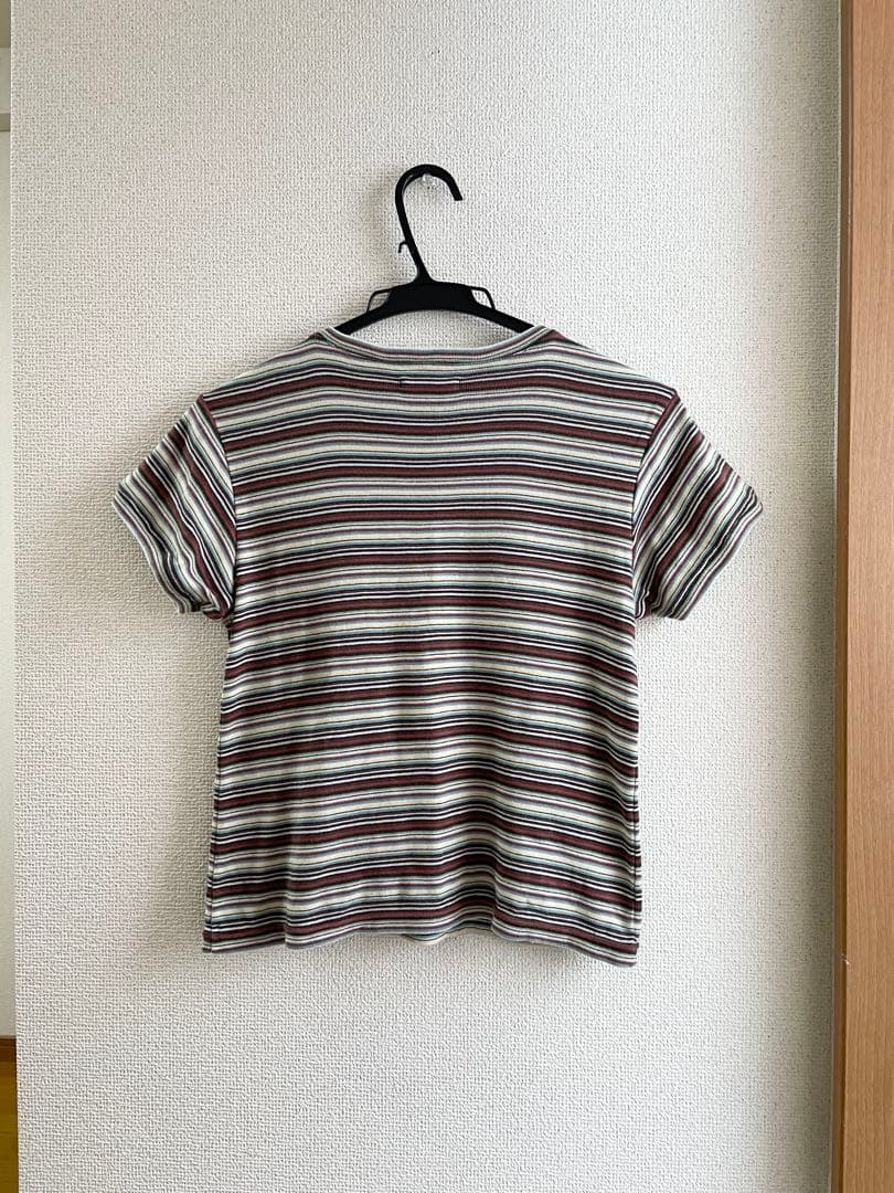 トップス FUMIKA_UCHIDA/MULTICOLOR STRIPE T-SHIRT