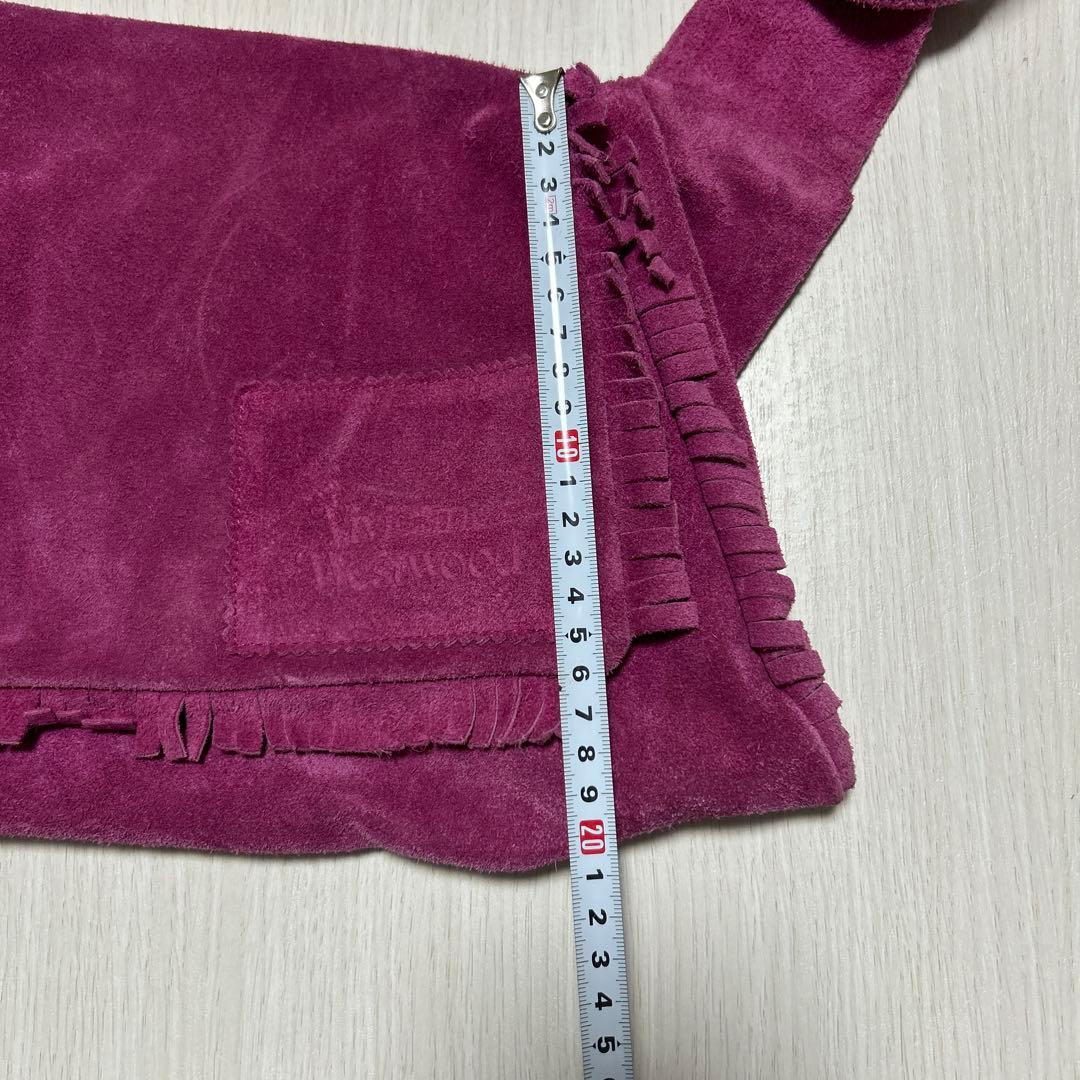 ヴィヴィアン スエード ショルダーバッグ ピンクパープル系 変形 レア