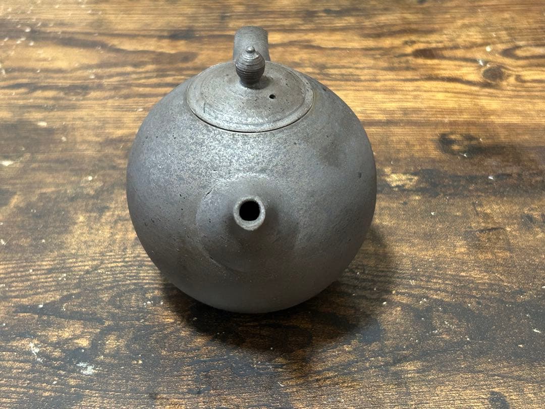 新品　加藤財　急須　黒丸　後ろ手　ティーポット　定価14300円