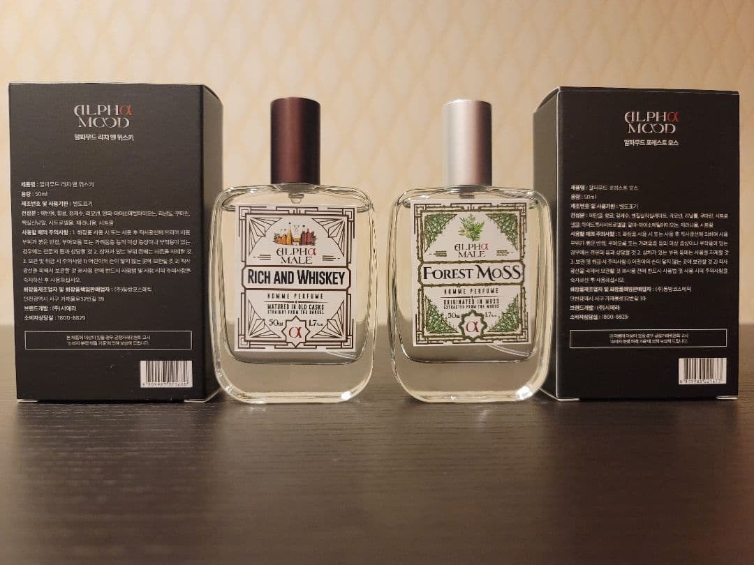 ALPHA MOOD リッチ＆ウィスキー＆フォレストモス 香水セット