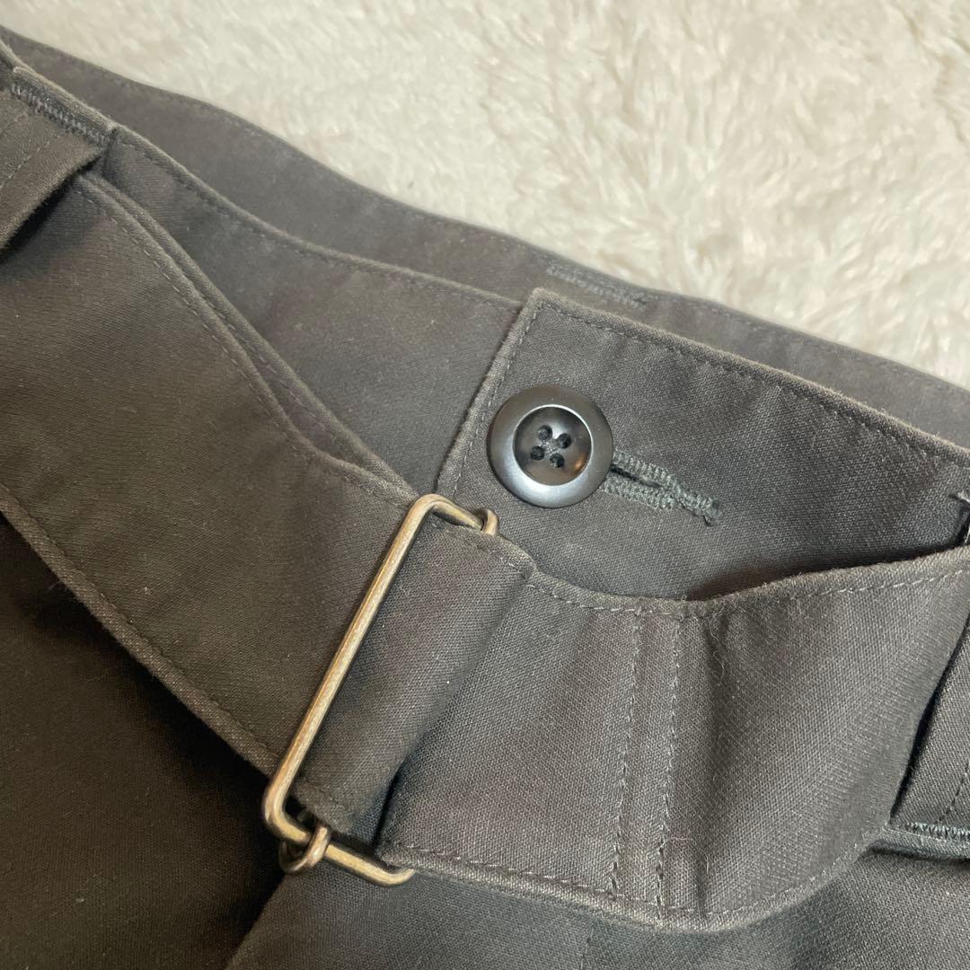 MHL mhl メンズ パンツ ブラック 黒 ベルト付き カジュアルパンツ