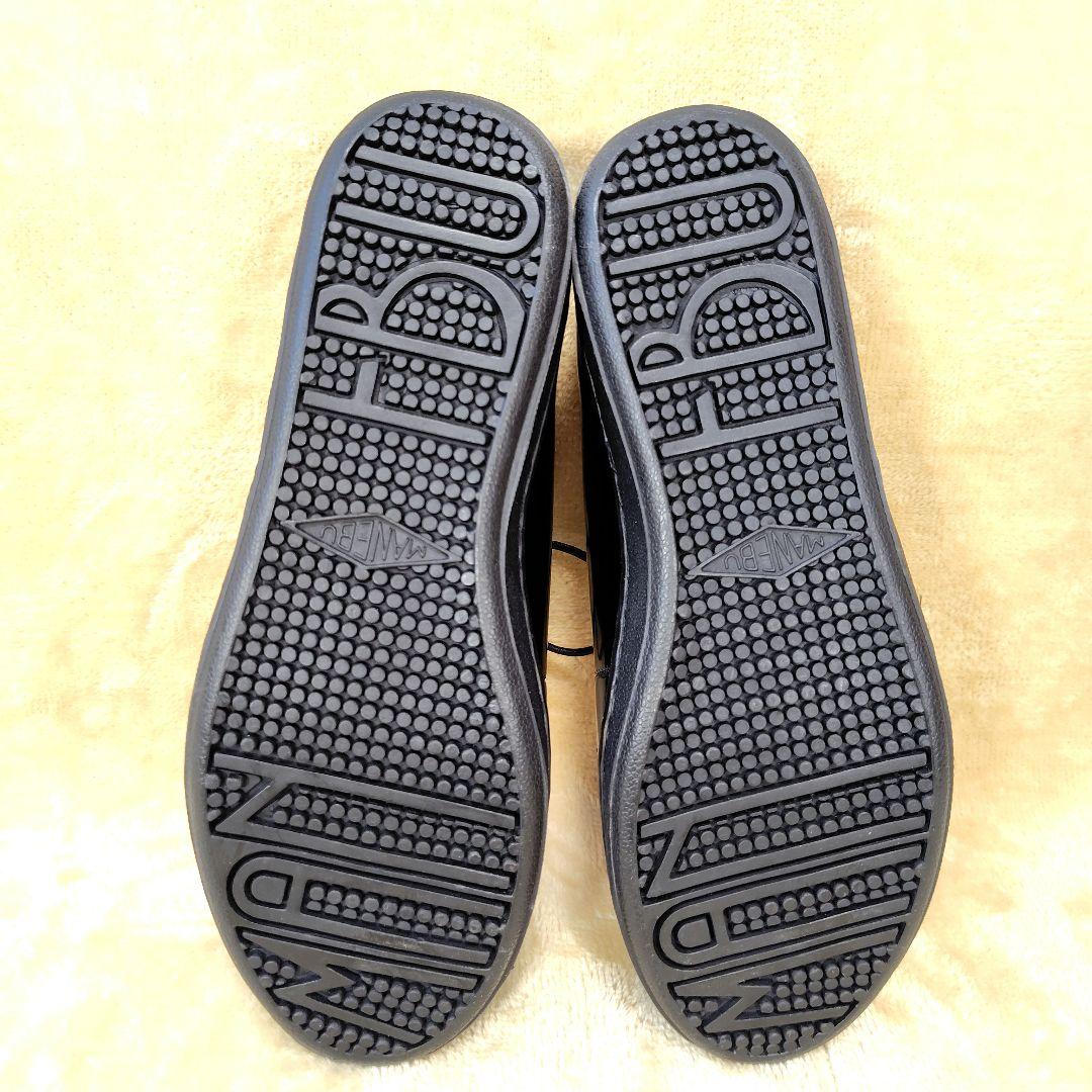 未使用級 マネブ ドレスシューズ プレーントゥ　レザー ブラック 40 25.5