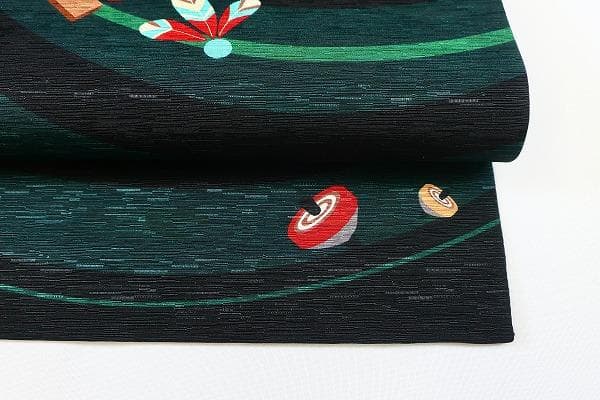 ★専用★美品 開き名古屋帯 絵馬 こま 羽子板 お正月 長さ3m78cm 正絹