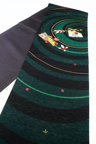 ★専用★美品 開き名古屋帯 絵馬 こま 羽子板 お正月 長さ3m78cm 正絹