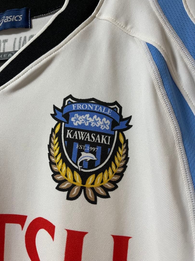 中古 asics 別注 2009 川崎フロンターレ ユニフォーム L サイズ
