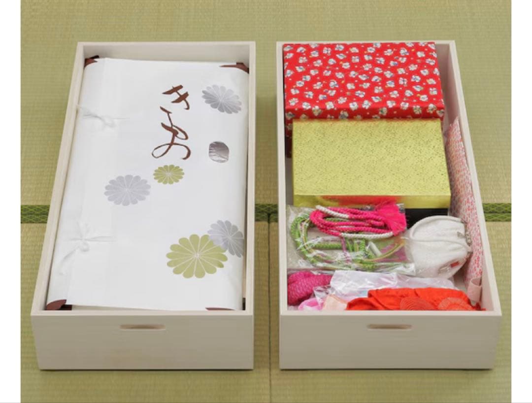 桐製 着物、毛皮、ひな人形収納ケース 3段タイプ