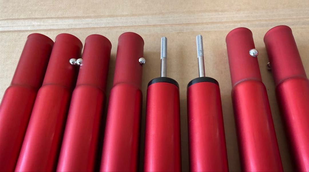 スノーピーク ウイングポール レッド 240 2本 ③ USED