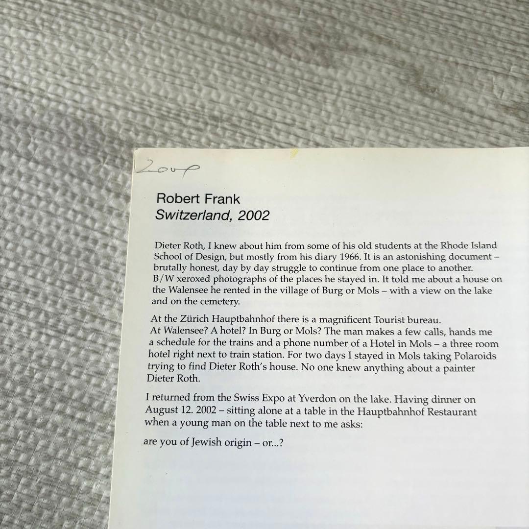 洋書 Dieter Roth in America