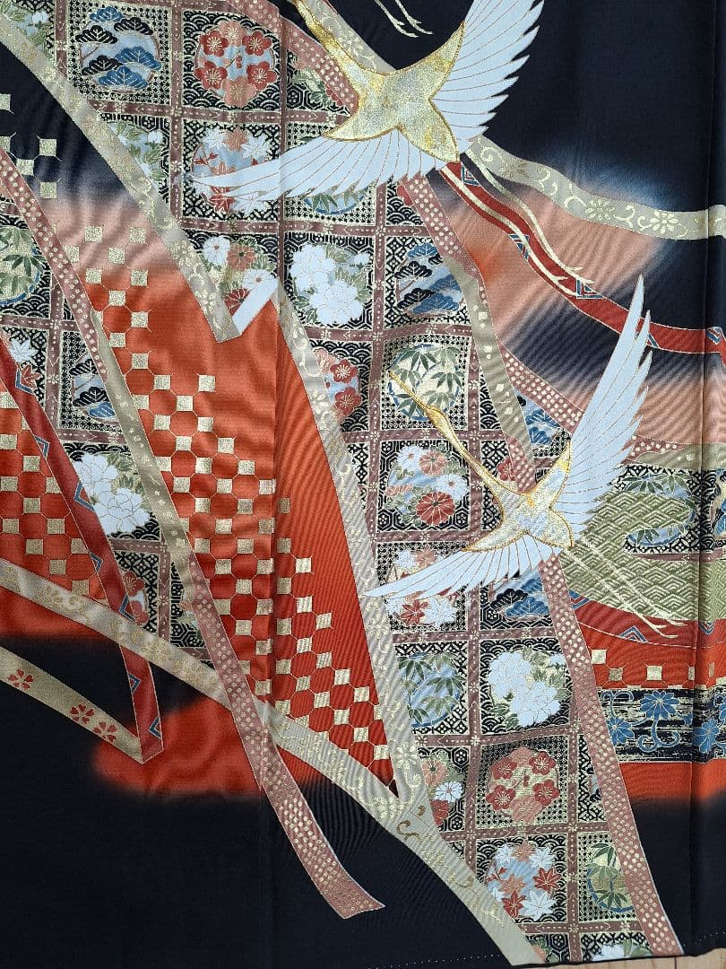 着物リメイクワンピース3599