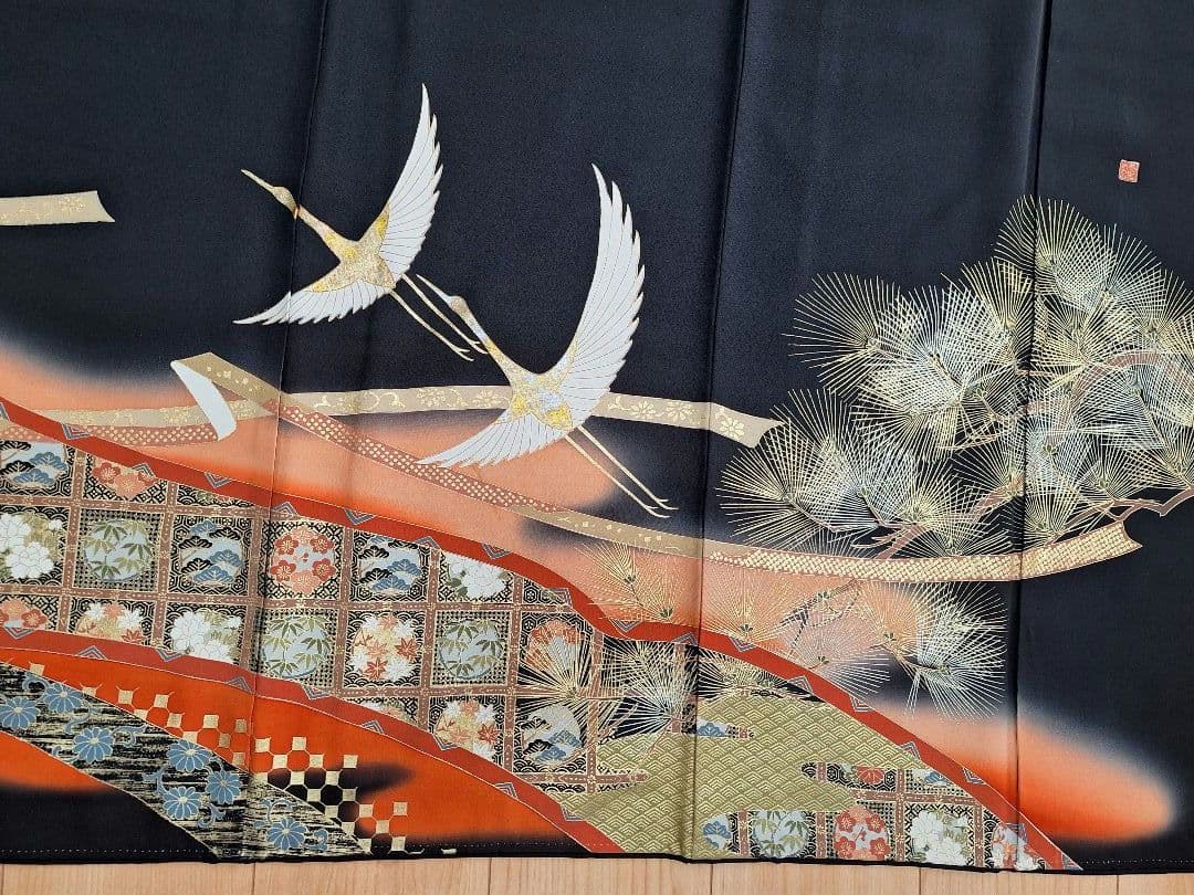 着物リメイクワンピース3599