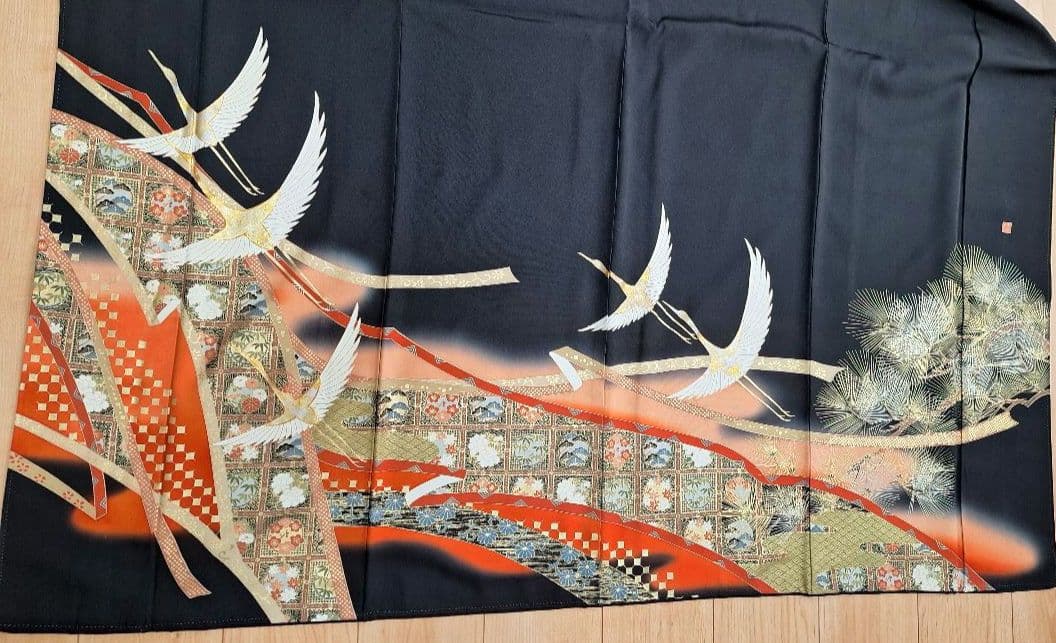 着物リメイクワンピース3599