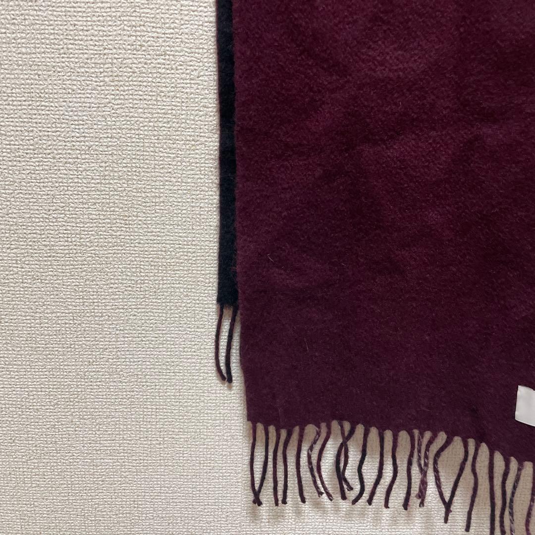 Vivienne Westwood カシミヤ100% マフラー オーブ刺繍 黒系