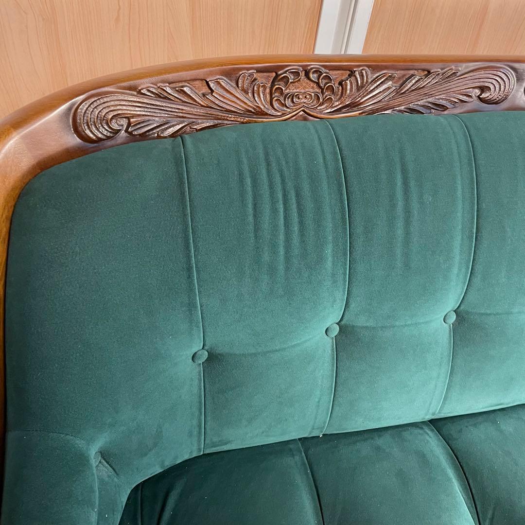 【希少】オールドマルニ　3人掛けソファー　グリーン　ヴィンテージ