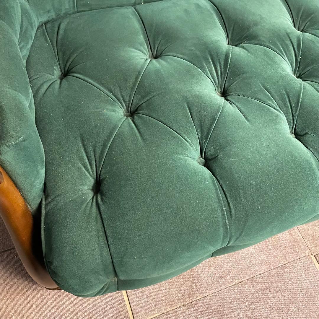 【希少】オールドマルニ　3人掛けソファー　グリーン　ヴィンテージ