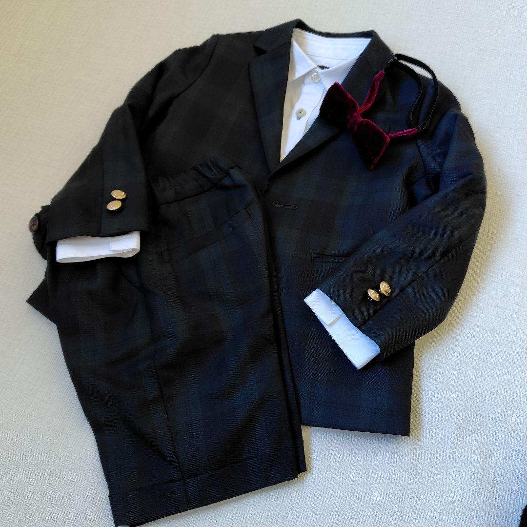 【美品】グリーンレーベルリラクシング キッズ フォーマル 110 卒服