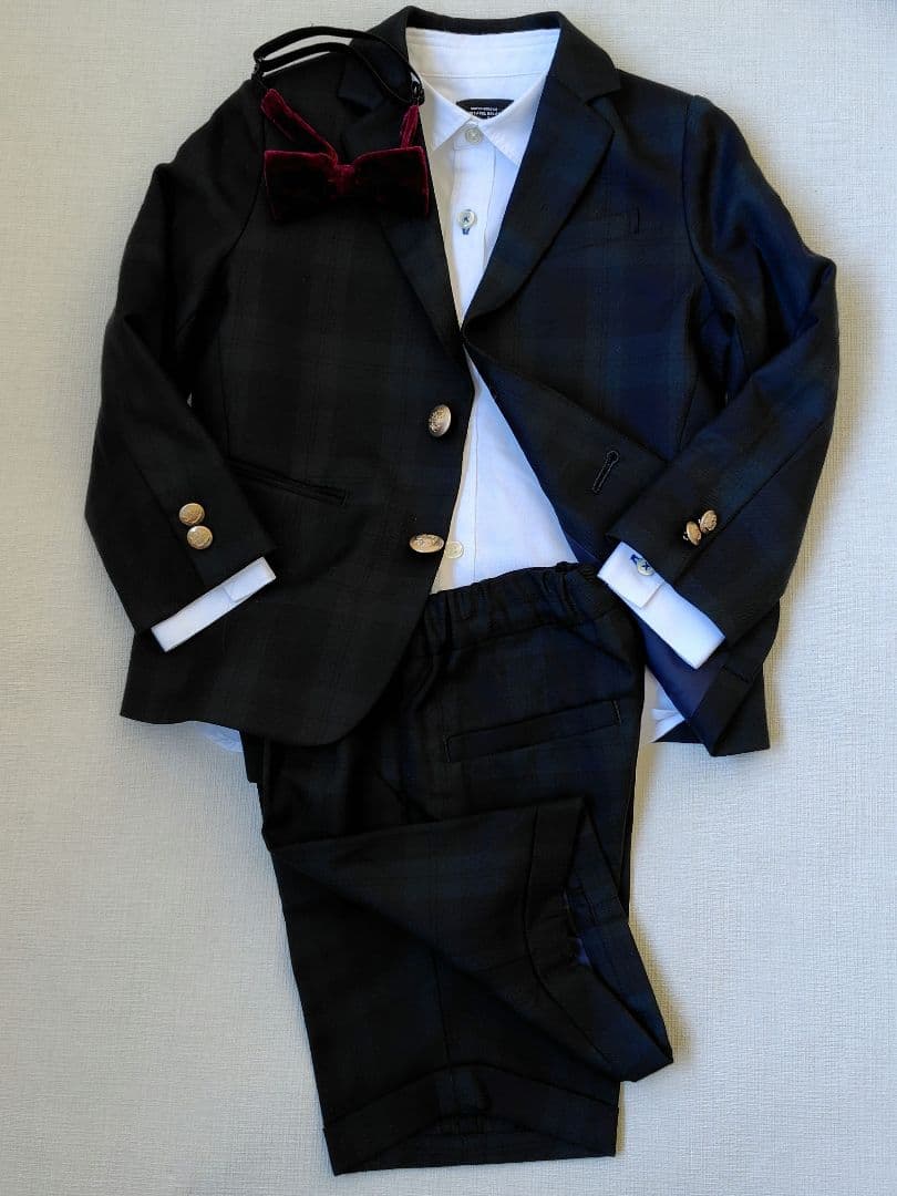 【美品】グリーンレーベルリラクシング キッズ フォーマル 110 卒服