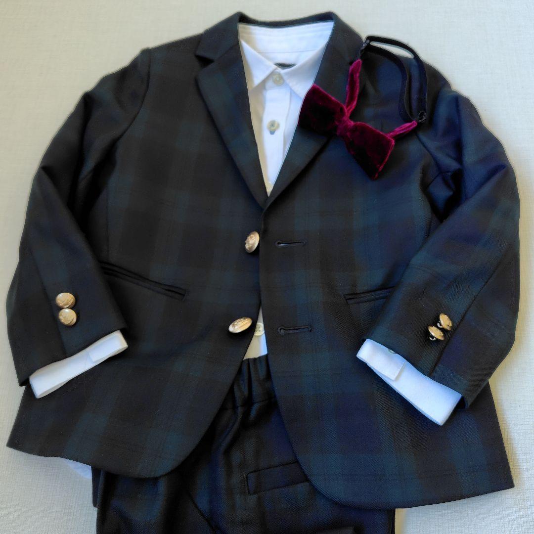 【美品】グリーンレーベルリラクシング キッズ フォーマル 110 卒服