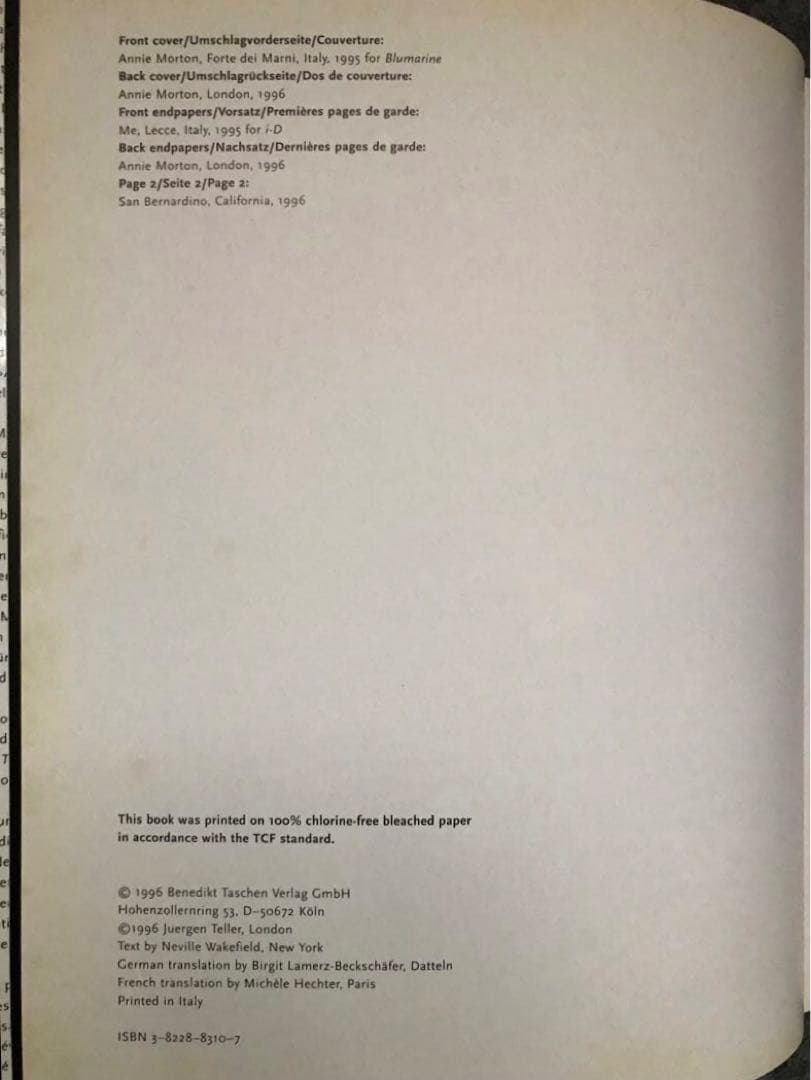 Juergen Teller ユルゲン・テラー TASCHEN