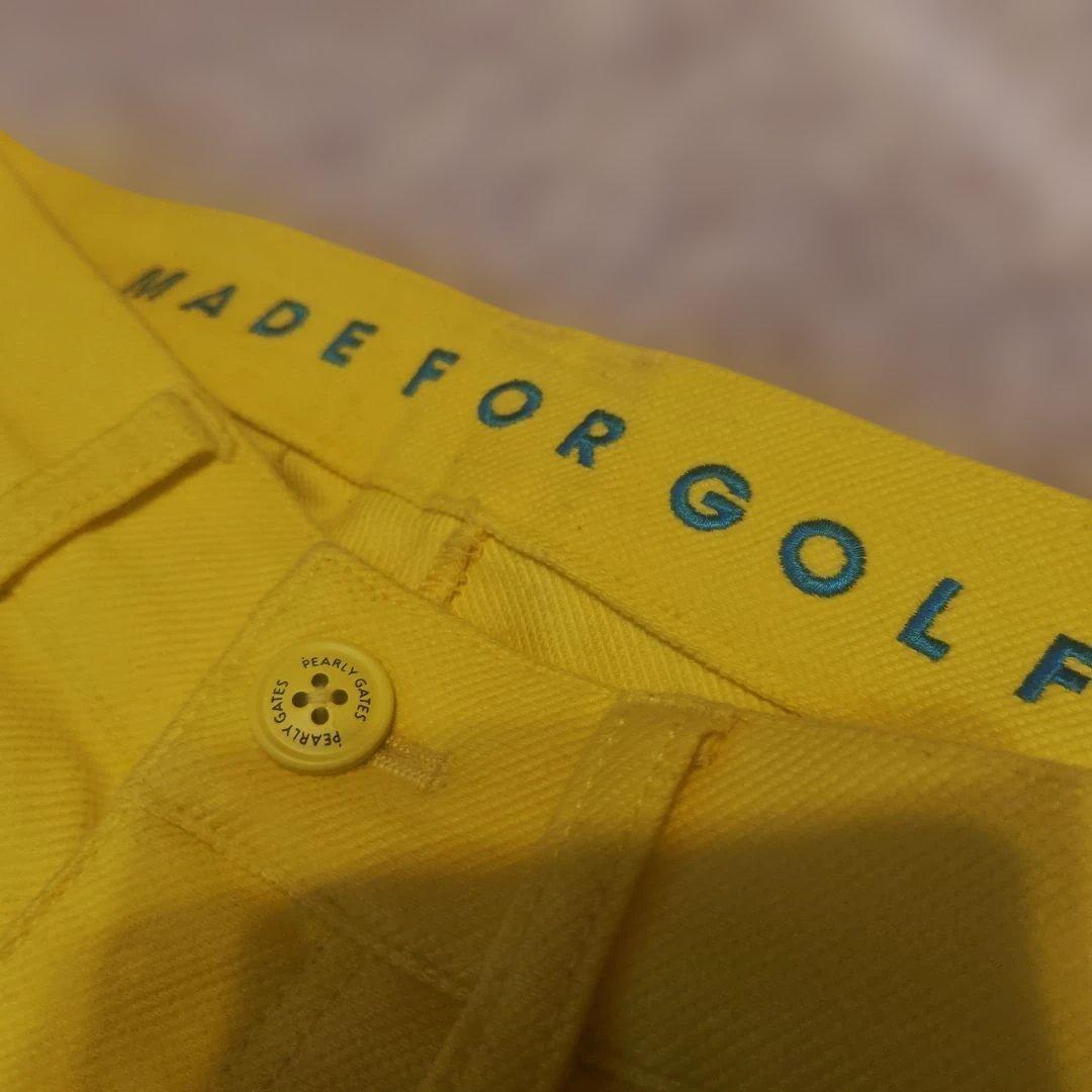 ★PEARLY GATES ★イエロー スリムフィット暖パンツ