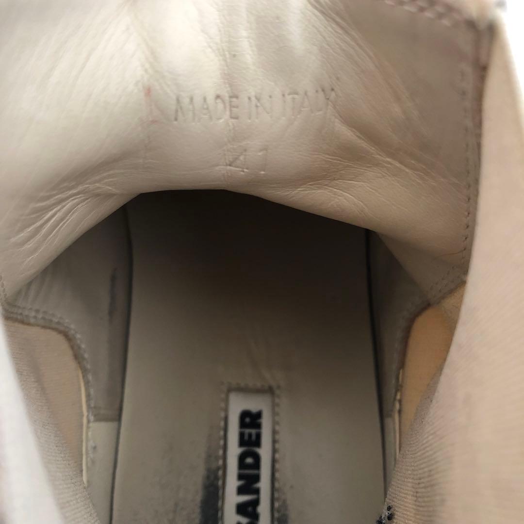 JIL SANDER ジルサンダー サイドゴアブーツ ベージュ 41