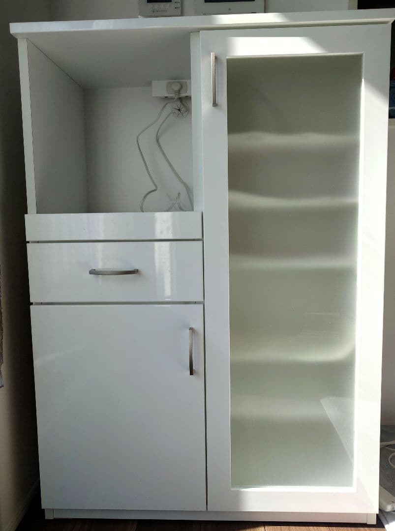 レンジボード 食器棚 (コパン T 80MRB WH) ホワイト