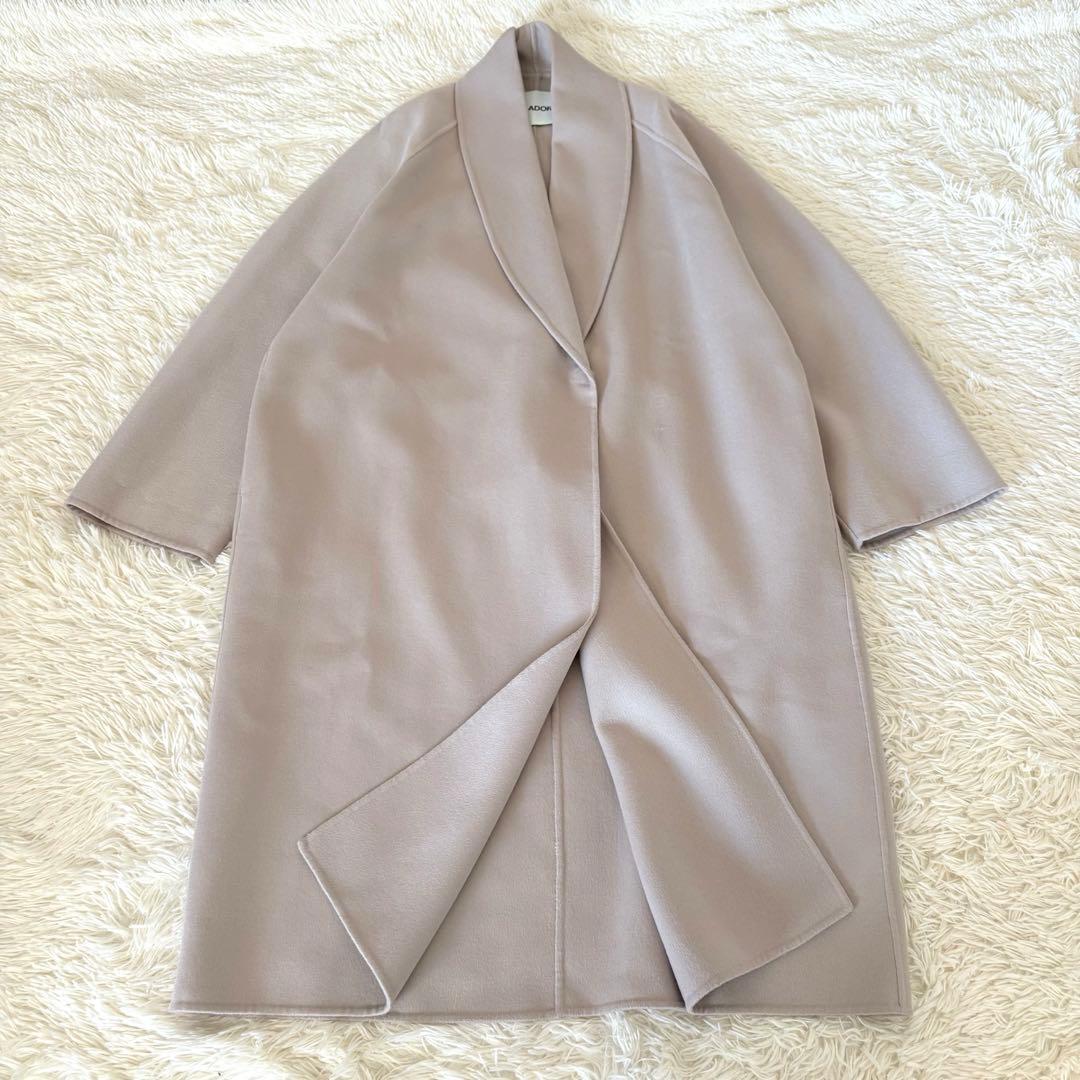 【Deuxieme Classe】AVA ADORE ウールショールカラーコート