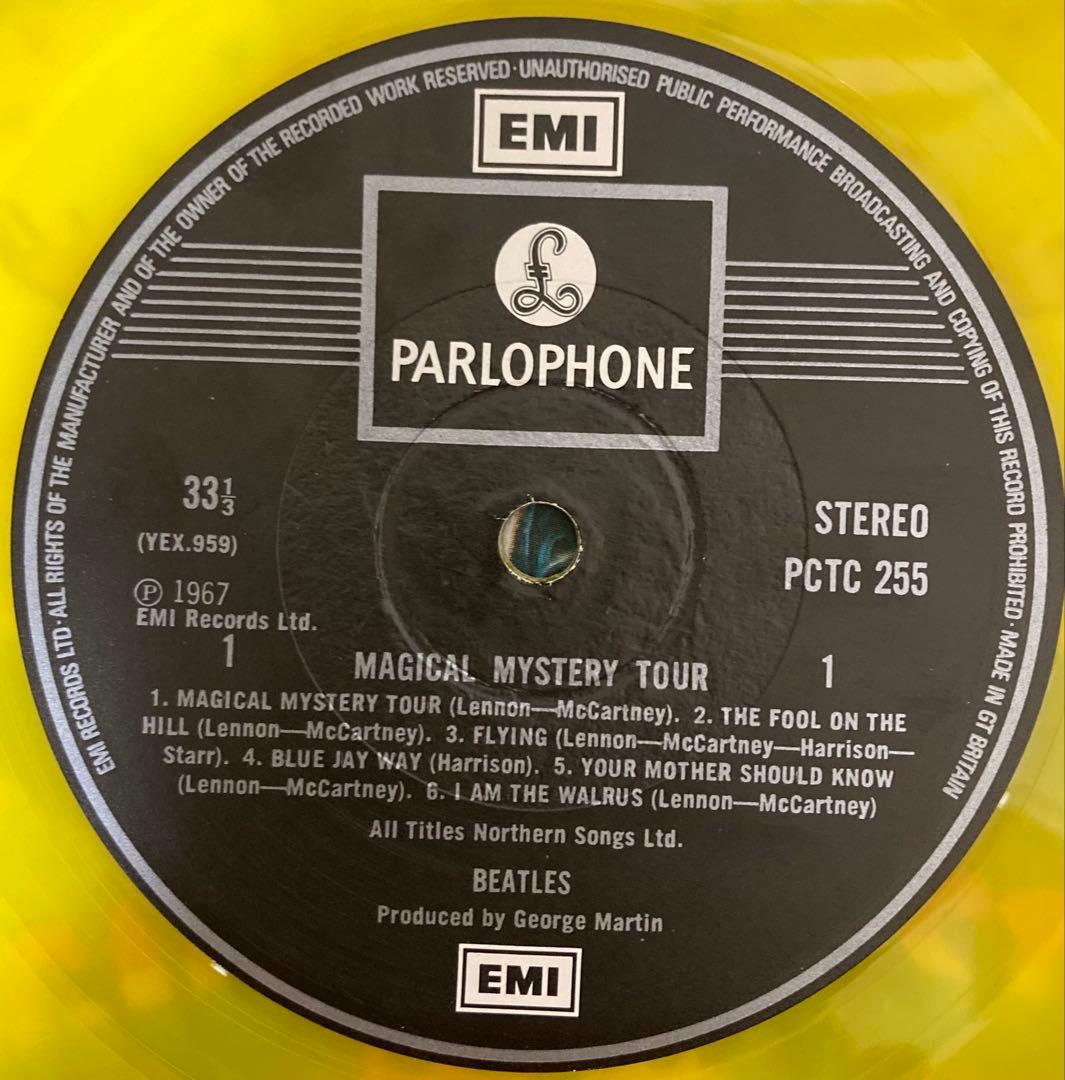 稀少UK黄色StereoマジカルミステリーツアーBeatlesビートルズレコード