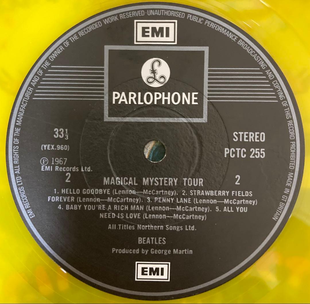 稀少UK黄色StereoマジカルミステリーツアーBeatlesビートルズレコード