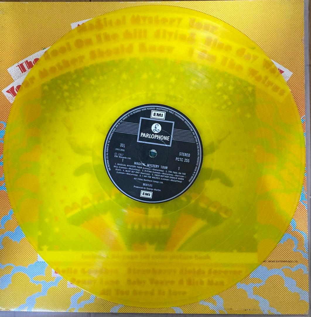 稀少UK黄色StereoマジカルミステリーツアーBeatlesビートルズレコード