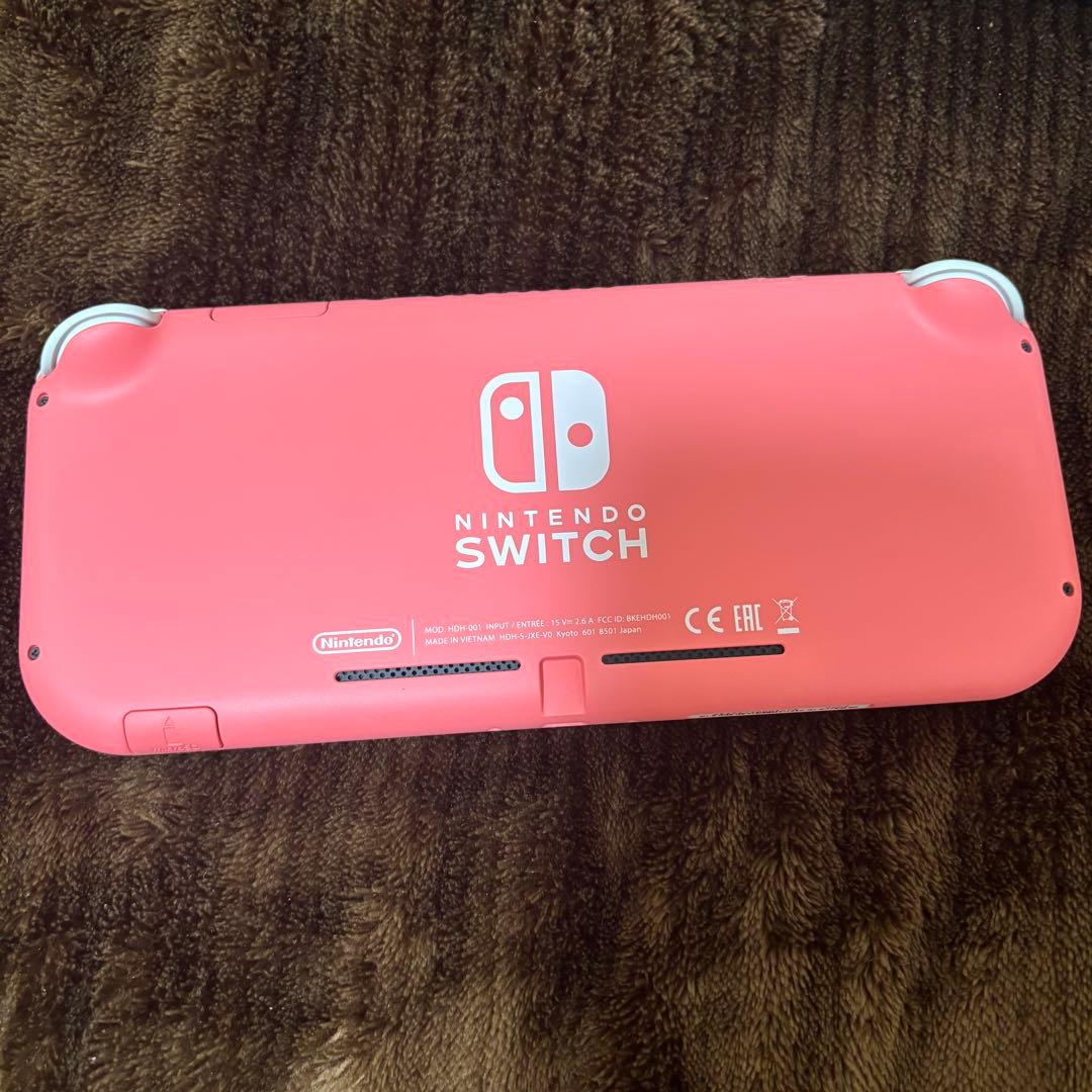 Nintendo Switch Lite ピンク 本体 充電器、ケース付き