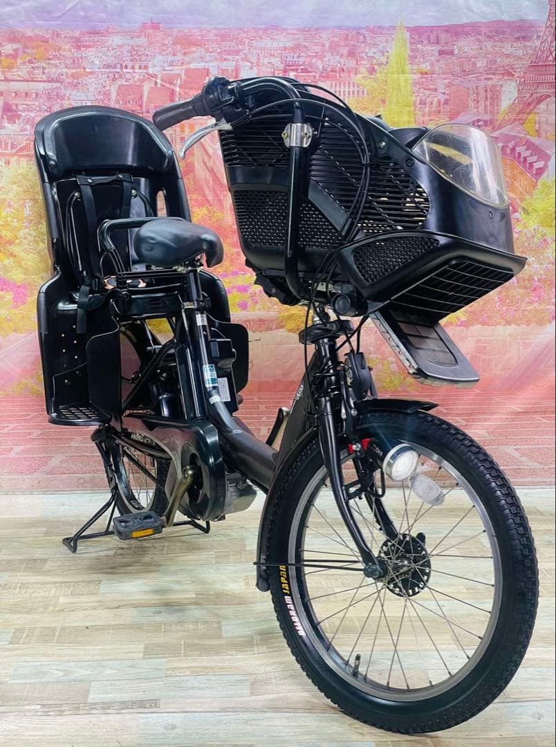 K3229 [大容量12.3Ah]電動自転車ヤマハパスキス子供乗せ 20インチ