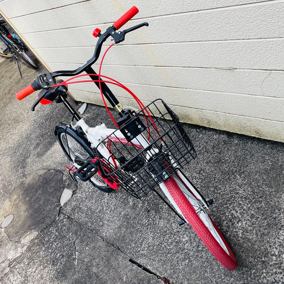 折り畳み自転車 GRAPHIS 20インチ リアサス シマノ6段変速 ミニベロ