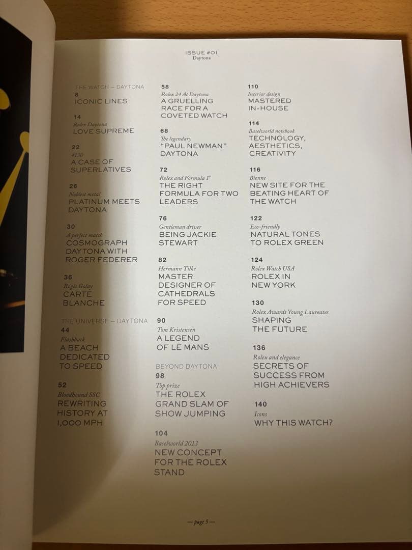 ロレックスマガジン ROLEX magazine issue 01