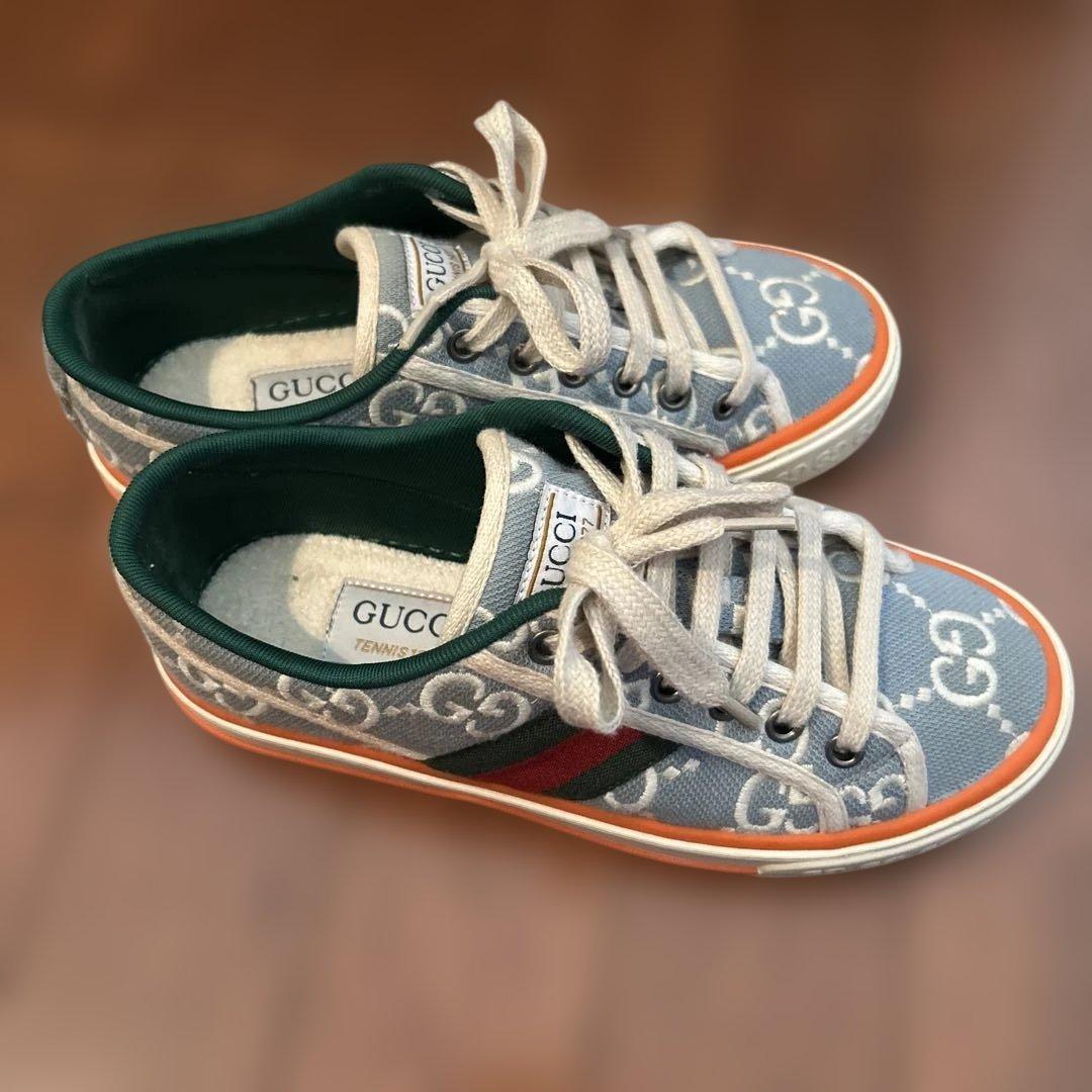 ち*よ様 GUCCI スニーカー キャンバス 23cm