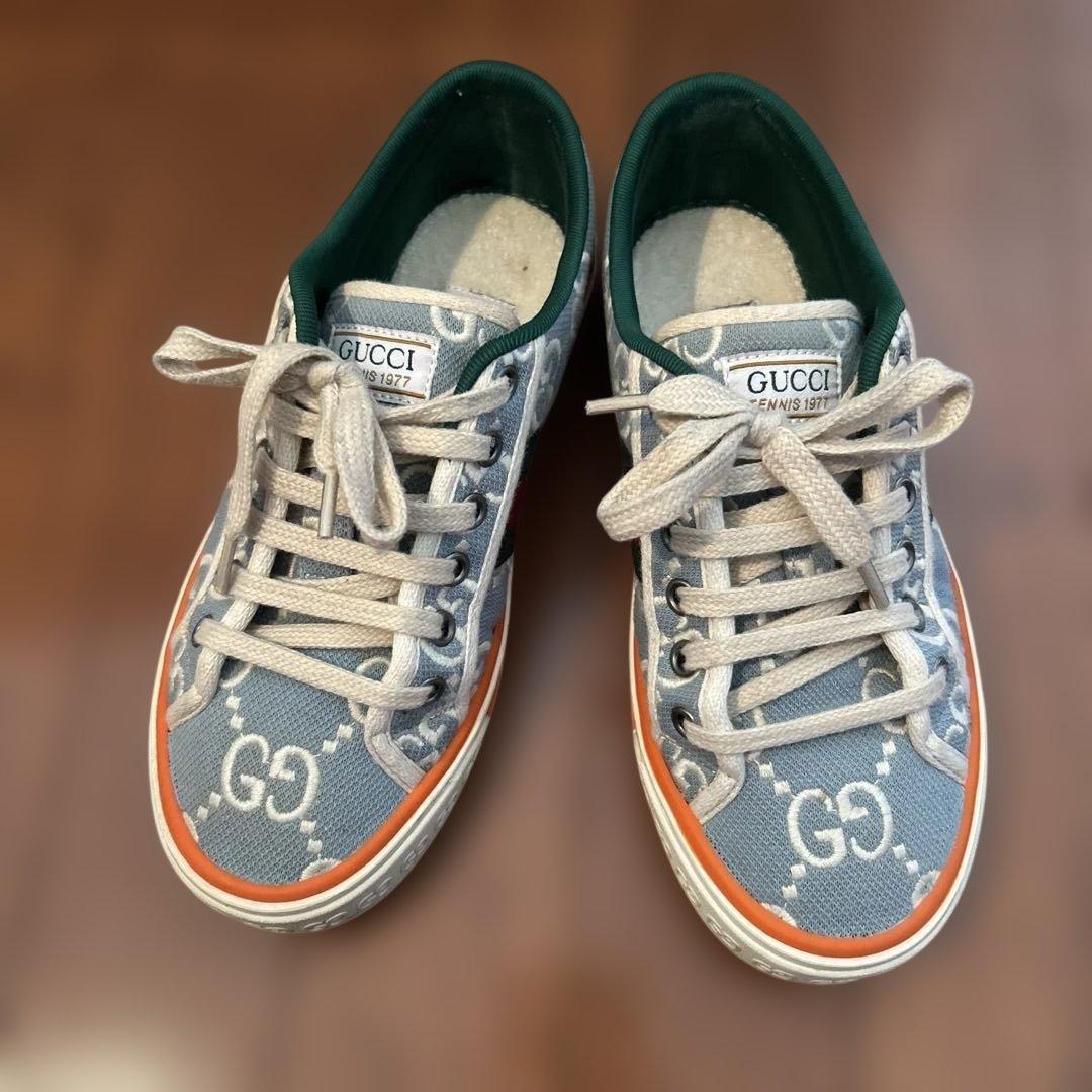ち*よ様 GUCCI スニーカー キャンバス 23cm